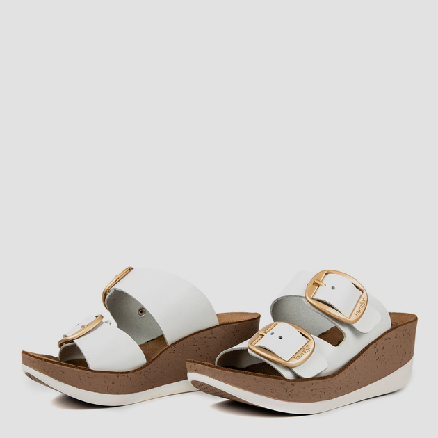 Жіночі шльопанці Fantasy Sandals Helena S5017 40 Білі (5207200135333) - зображення 3