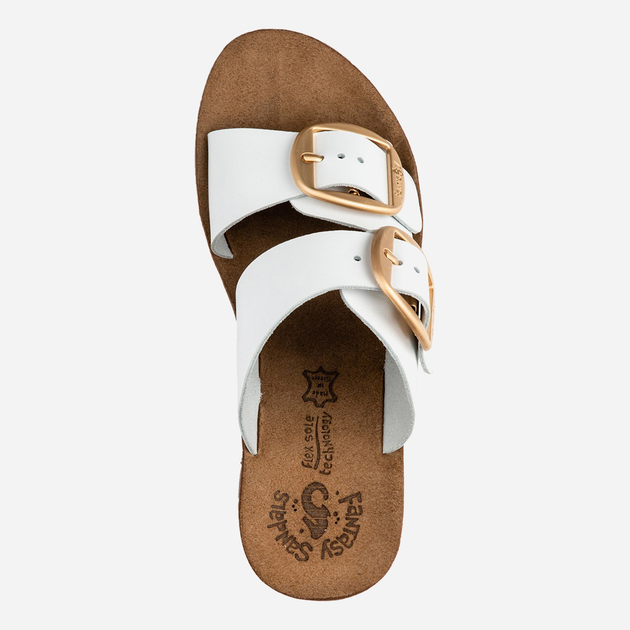 Жіночі шльопанці Fantasy Sandals Helena S5017 37 Білі (5207200135302) - зображення 4