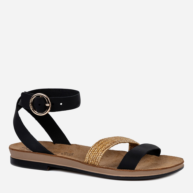 Sandały damskie skórzane Fantasy Sandals Kendal S503 38 Czarne (5207200138037) - obraz 1