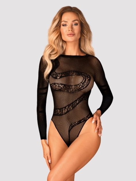 Body erotyczne Obsessive B137 S/M/L Czarny (5901688238103) - obraz 1