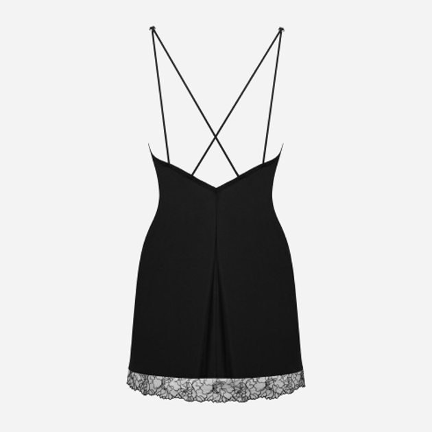 Komplet erotyczny (halka + stringi) Obsessive Bella Rou XL/2XL Black (5901688252345) - obraz 6