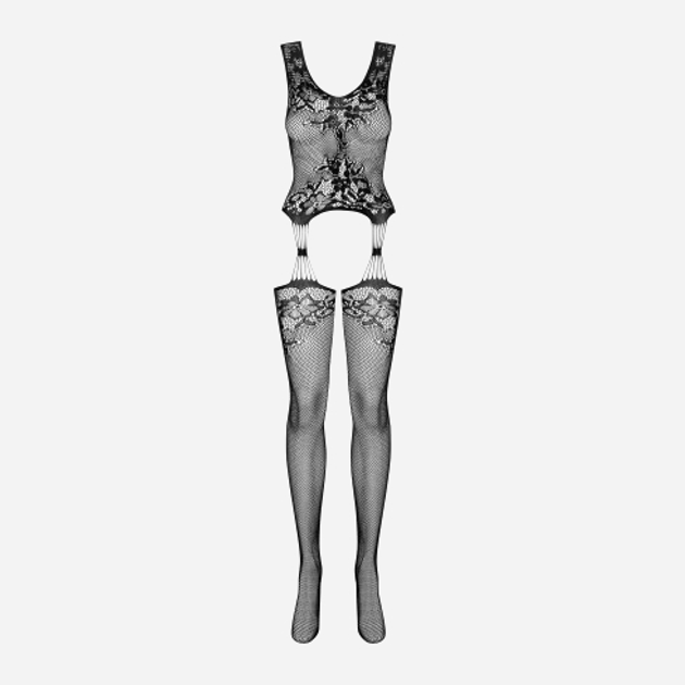 Еротичний комбінезон Obsessive F221 XL/2XL Чорний (5901688215272) - зображення 5
