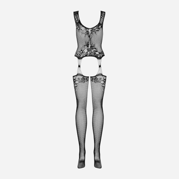 Еротичний комбінезон Obsessive F221 XL/2XL Чорний (5901688215272) - зображення 6