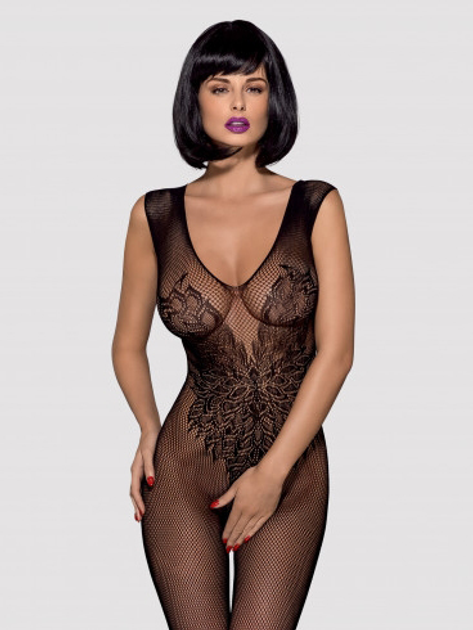 Kombinezon erotyczny Obsessive N112 S/M/L Czarny (5901688209691) - obraz 1