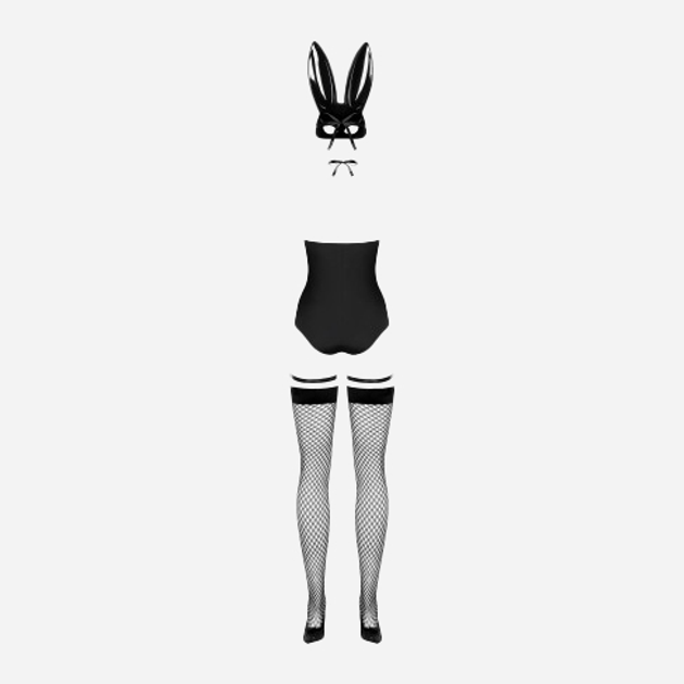 Kostium erotyczny Obsessive Bunny S/M Czarny (5901688227008) - obraz 6