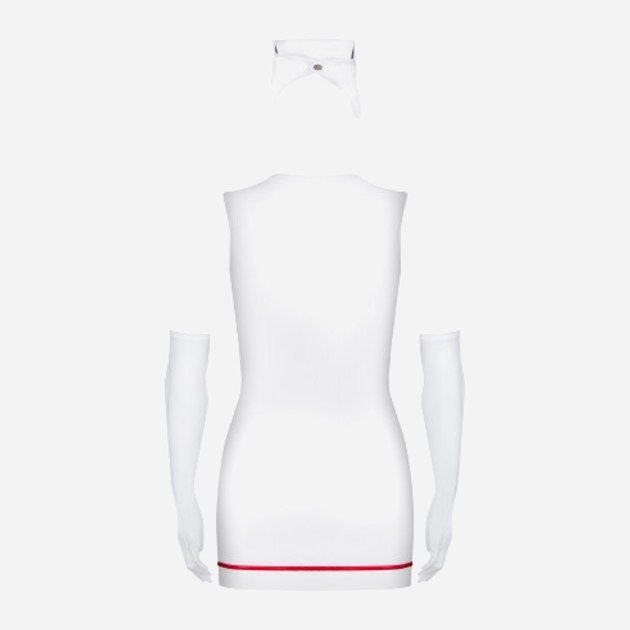 Kostium erotyczny Obsessive Emergency S/M White (5900308550465) - obraz 4