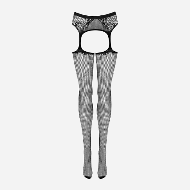 Еротичні колготки Obsessive Garter S232 S/M/L Чорні (5901688217993) - зображення 5