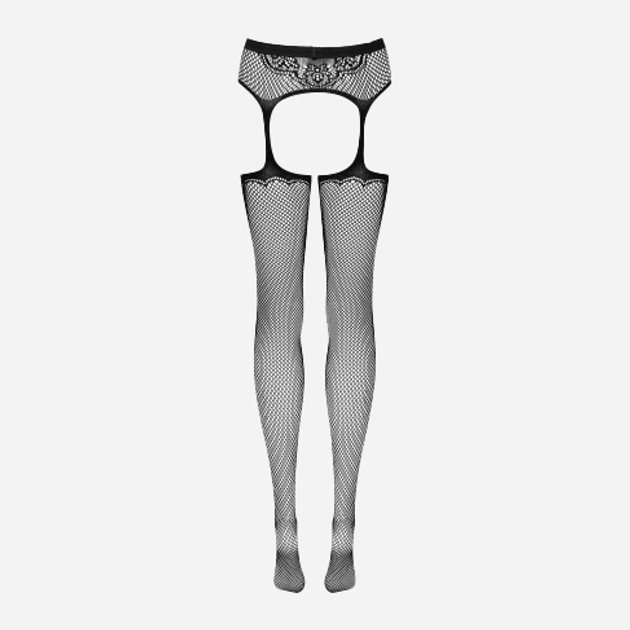 Еротичні колготки Obsessive Garter S232 S/M/L Чорні (5901688217993) - зображення 6