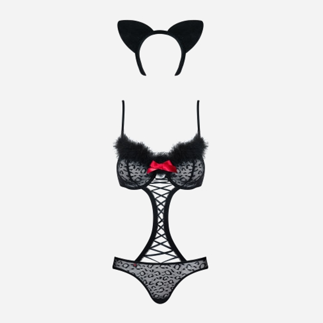 Еротичний костюм Obsessive Gepardina S/M Чорний (5901688208229) - зображення 5