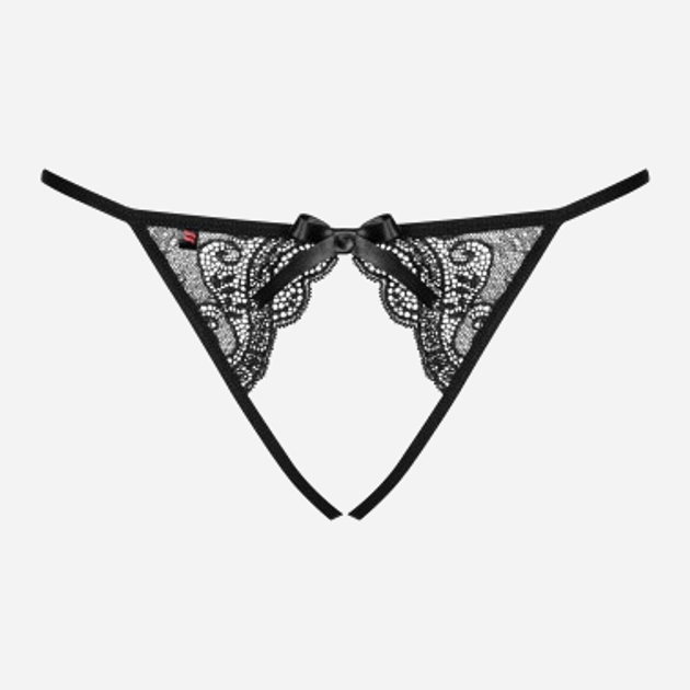 Majtki erotyczne brazylijskie Obsessive Miamor S/M Black (5901688209912) - obraz 5