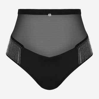 Erotyczne figi-halki Obsessive Milladis XS/S Black (5901688239988) - obraz 5