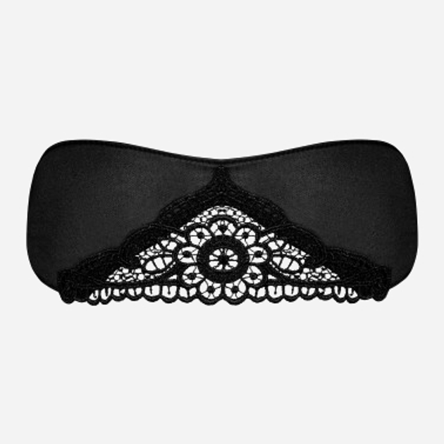 Maska erotyczna Obsessive Satinia One Size Black (5901688210567) - obraz 3