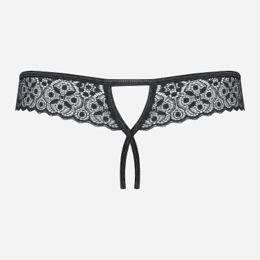 Erotyczne stringi Obsessive Shibu S/M Black (5901688222874) - obraz 6