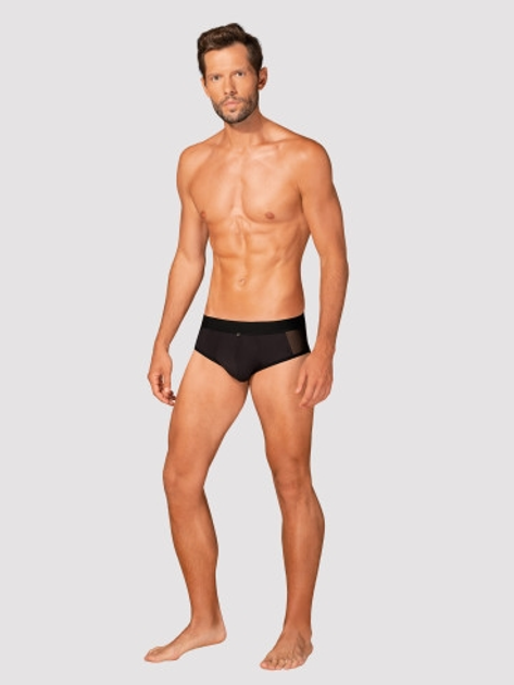 Majtki erotyczne Obsessive Boldero S/M Black (5901688238271) - obraz 3