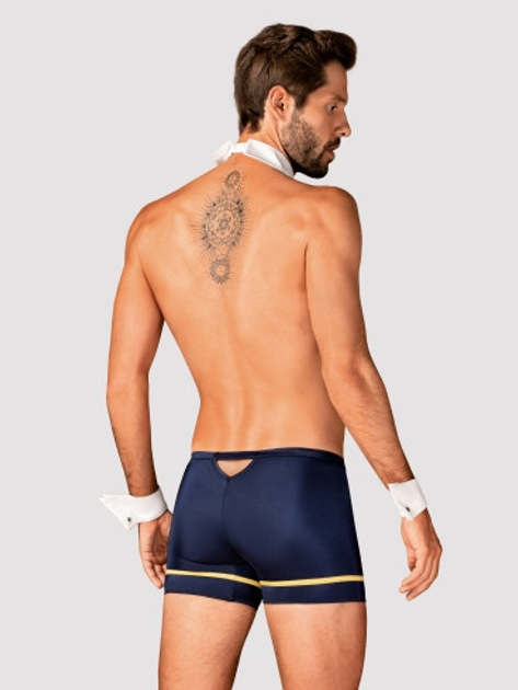 Kostium erotyczny Obsessive Pilotman 2XL/3XL Niebieski (5901688239087) - obraz 2