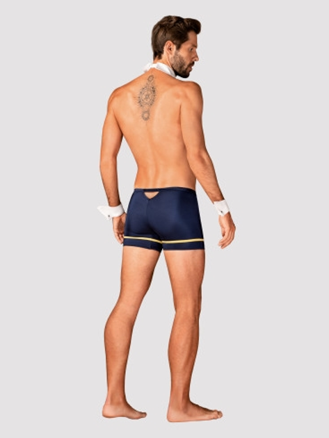 Kostium erotyczny Obsessive Pilotman 2XL/3XL Niebieski (5901688239087) - obraz 4