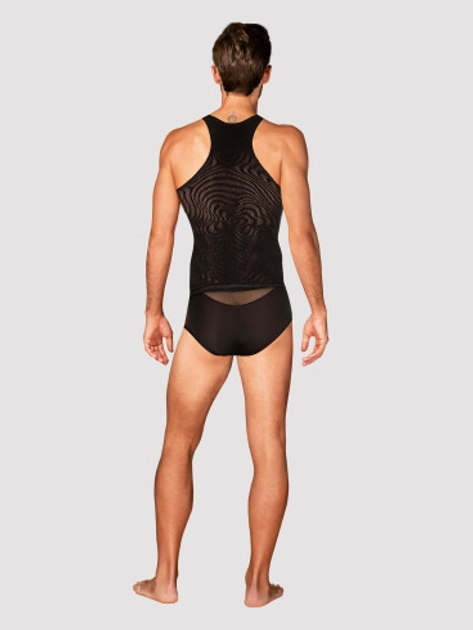Koszulka erotyczna Obsessive T103 S/M/L Black (5901688238943) - obraz 4