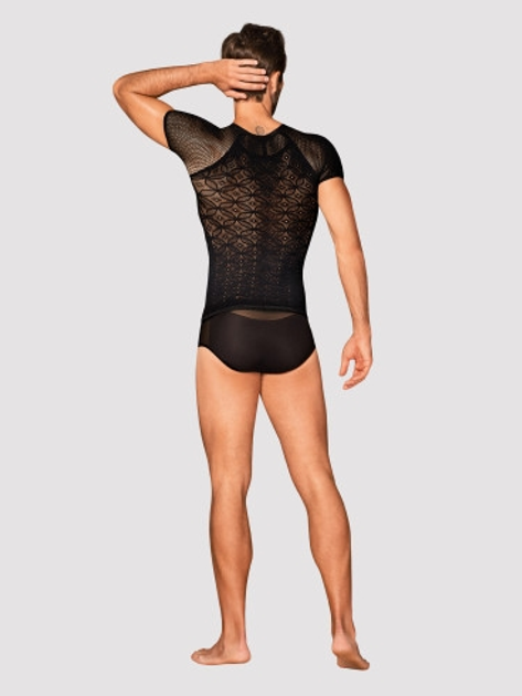 Koszulka erotyczna Obsessive T102 S/M/L Czarny (5901688238912) - obraz 4