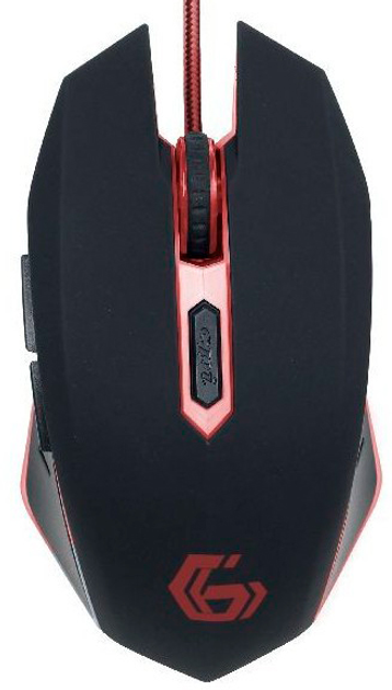 Mysz Gembird MUSG-001-R USB Czarno-Czerwona (MUSG-001-R) - obraz 1