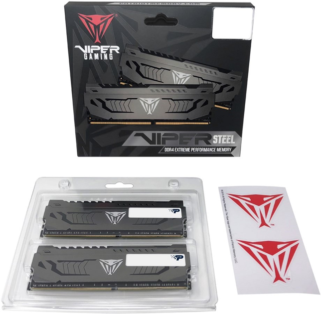 Pamięć RAM Patriot DDR4-3600 16384MB PC4-28800 (zestaw 2x8192) Viper Steel (PVS416G360C8K) - obraz 5