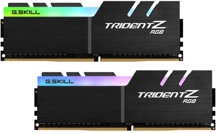 Pamięć RAM G.Skill DDR4-3200 16384MB PC4-25600 (zestaw 2x8192) Trident Z RGB czarny (F4-3200C16D-16GTZRX) - obraz 1