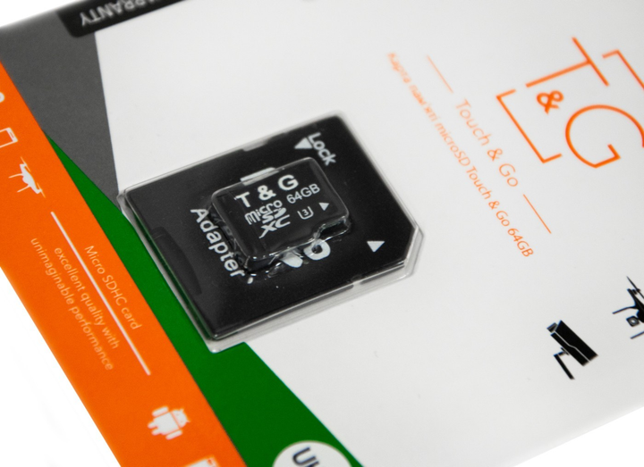 Карта памяти 64Гб MicroSDXC "T&G" Черная, флешка Микро СД карта памяти ...