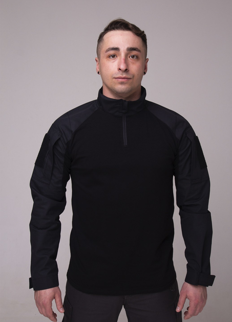 Рубашка тактическая убакс GorLin 44 Черный (Т-44) - изображение 1