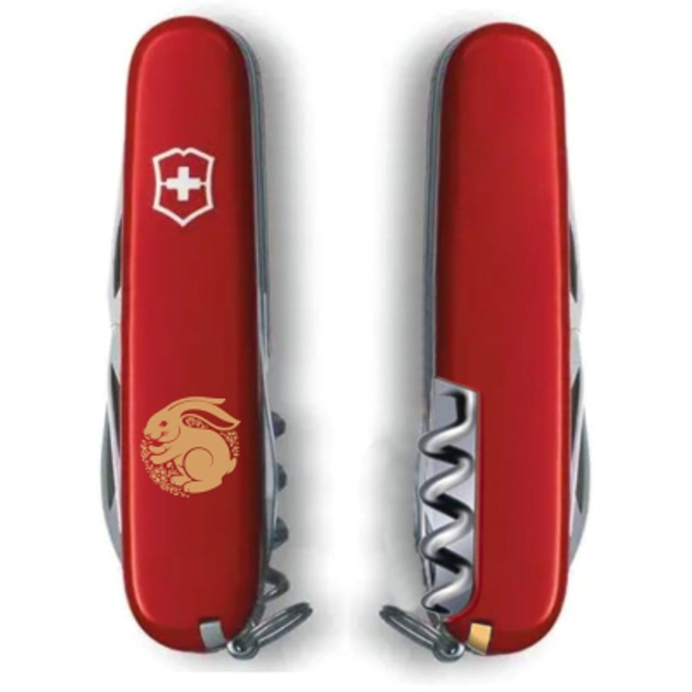 Ніж Victorinox Spartan Zodiac Red "Щасливий Кролик" Bronze (1.3603_Z2165u) - зображення 2