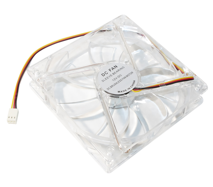 Кулер до корпусу ATcool 12025 Led Fan Red DC sleeve fan 3pin- - изображение 1