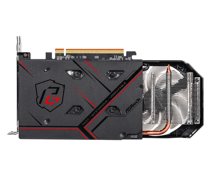 Відеокарта ASRock, Radeon RX 6500 XT, Phantom Gaming D OC, 4Gb GDDR6, 64-bit, HDMI/DP, 2820/18000 MH - изображение 4