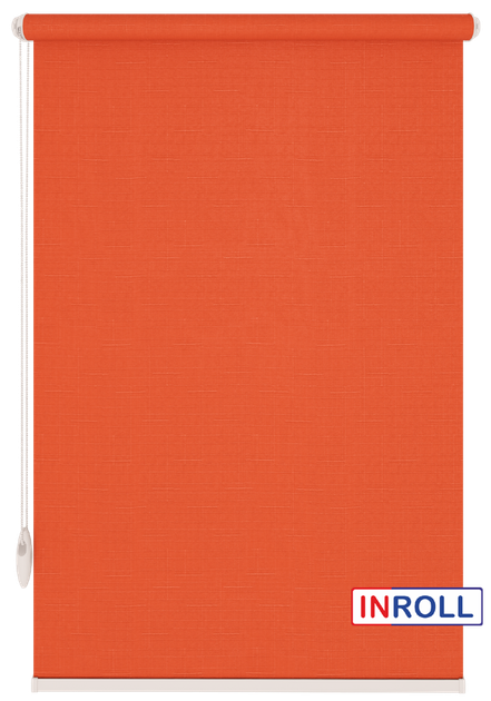 Ролета тканевая INROLL Есо-Mini Plus 92,5х165 см Len Терракотовый 2095 - изображение 3