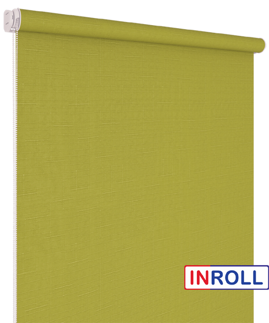 Ролета тканевая INROLL Есо-Mini 42,5х165 см Len Зеленый 7383 - изображение 3
