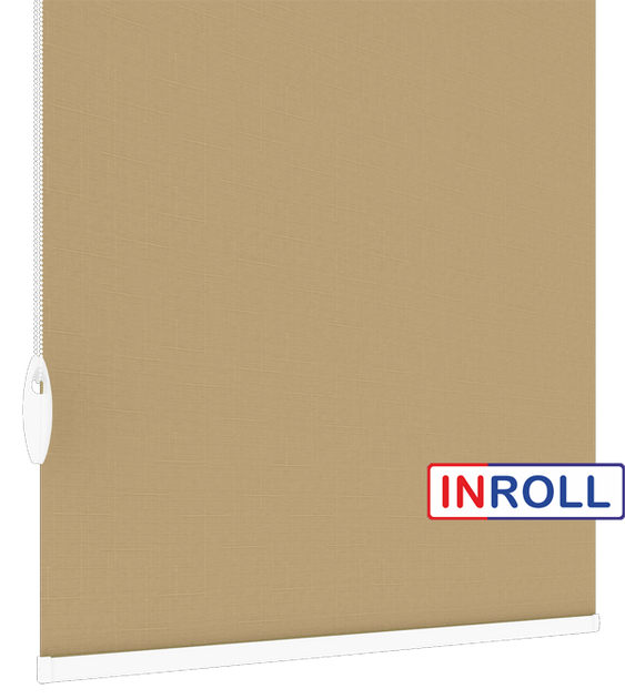 Ролета тканевая INROLL Есо-Mini Plus 105х165 см Len Бежевый 881 - Фото 4 Ролета тканевая INROLL Есо-Mini Plus 105х165 см Len Бежевый 881 - изображение 4