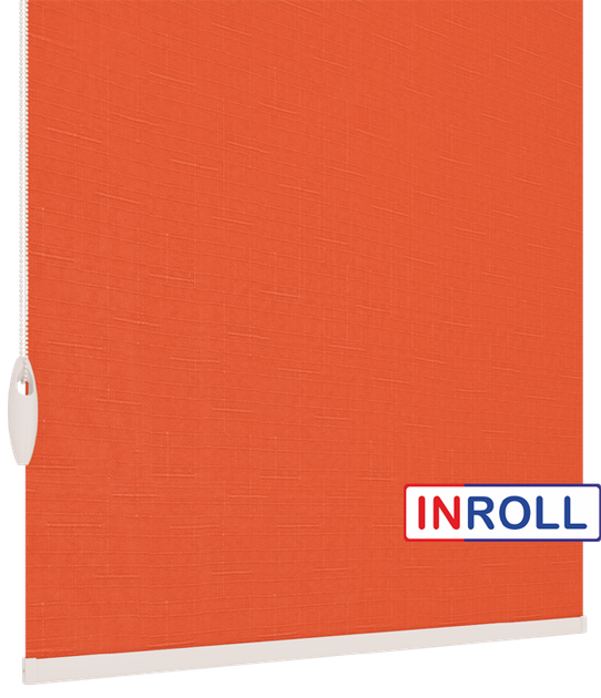 Ролета тканевая INROLL Есо-Mini Plus 92,5х165 см Len Терракотовый 2095 - изображение 4