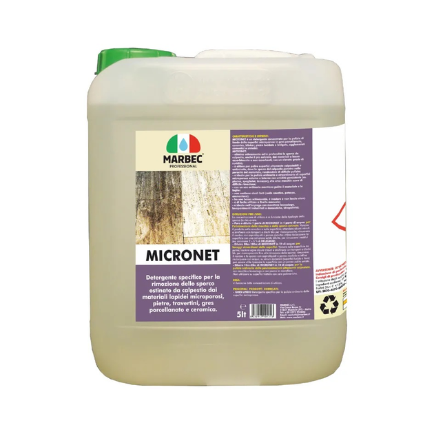 Моющее средство для чистки керамогранита MICRONET 5 л от Marbec (Марбек ...