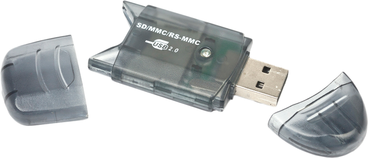 Зовнішній кардридер Gembird USB 2.0 для SD, MMC, RS-MMC (FD2-SD-1) - зображення 2