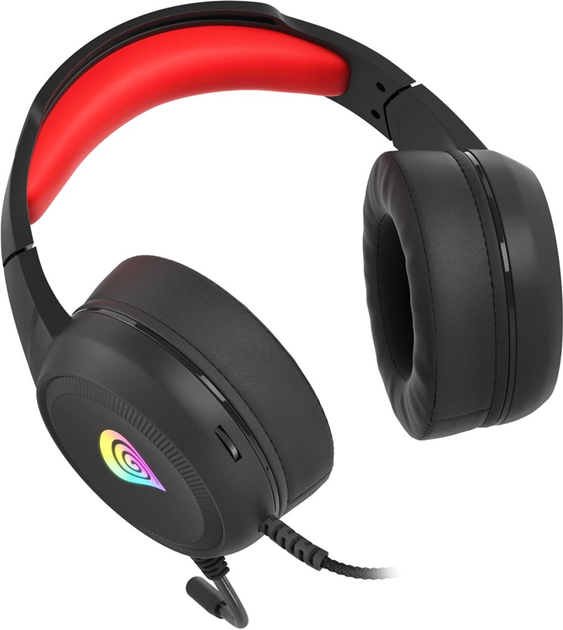 Słuchawki Natec Genesis Neon 200 Czarno-Czerwone (NSG-1609) - obraz 5