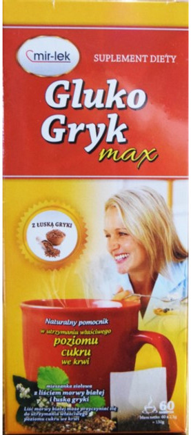 Чай Mirlek Gluko Gryk Max цукор 60 саше (ML524) - зображення 1
