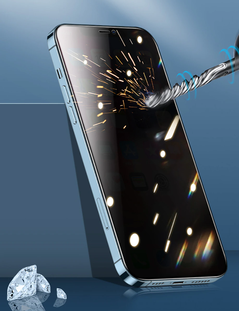 Защитное стекло Антишпион для iPhone 13 Mini - Фото 3 Защитное стекло Антишпион для iPhone 13 Mini - изображение 3