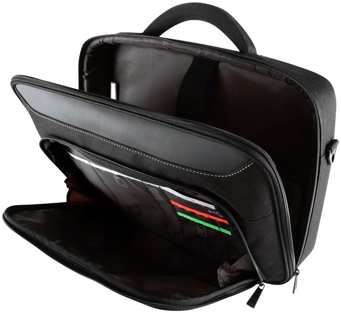 Сумка для ноутбука Targus Classic Clamshell 15.6" Black/Red (CN415) - зображення 4
