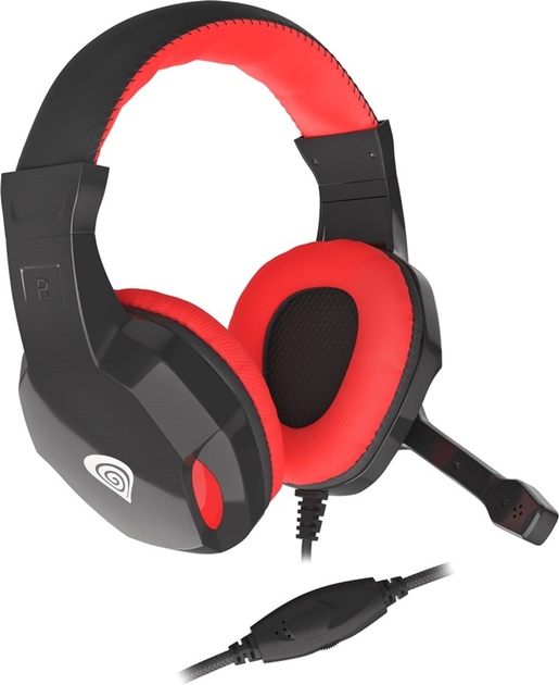 Słuchawki Natec Genesis Argon 100 Czerwone (NSG-1433) - obraz 4