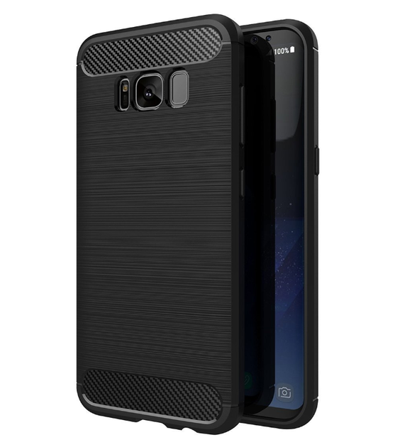 Защитный чехол-накладка Samsung Galaxy S8 Plus/SM-G955 Черный - Фото 1 Защитный чехол-накладка Samsung Galaxy S8 Plus/SM-G955 Черный - изображение 1