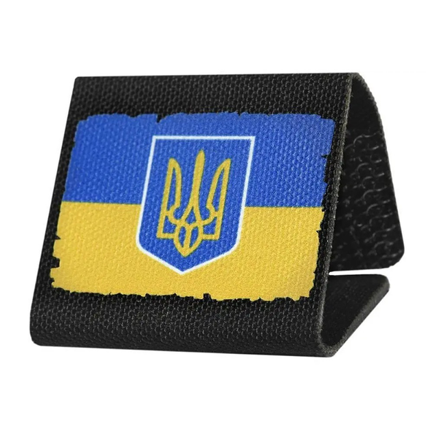 MOLLE Patch Флаг Украины с гербом Full Color/Black - изображение 1