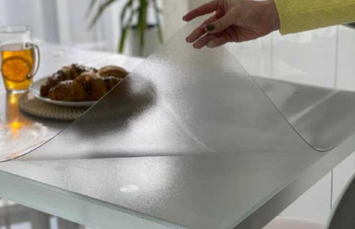 Рифлене м'яке скло Захисна силіконова скатертина Soft Glass 60х40 см Товщина 2мм (KG-7414) - зображення 4