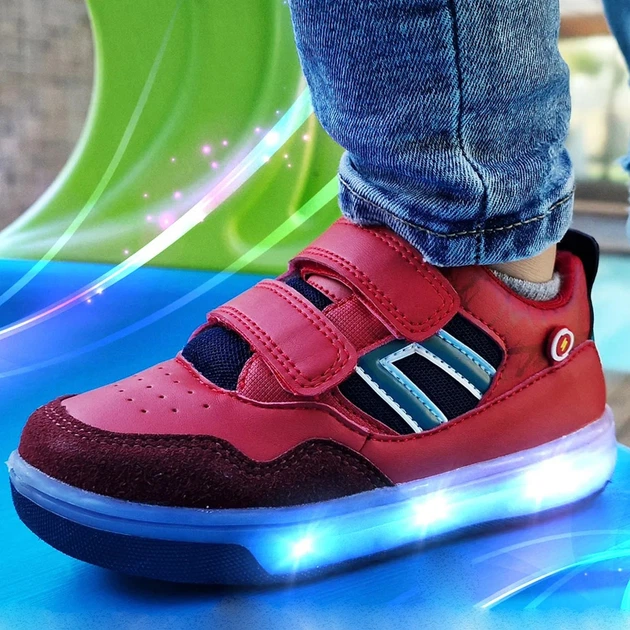Sneakersy dziecięce dla dziewczynki na rzepy Breezy 2196091 31 Czerwone (7000002540743) - obraz 2