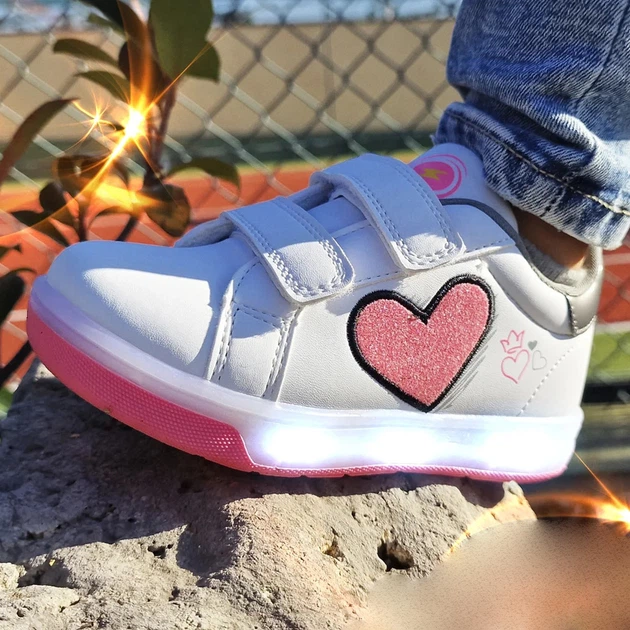 Sneakersy dziecięce dla dziewczynki na rzepy Breezy 2196110 28 Białe (7000002540972) - obraz 2