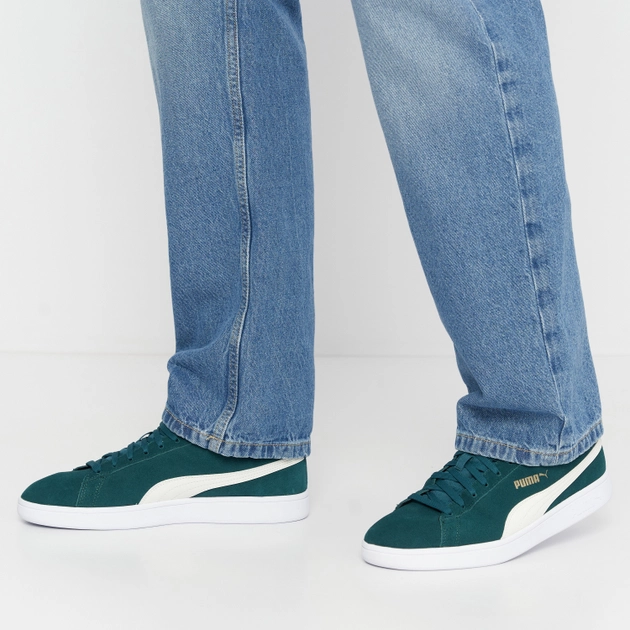 Чоловічі кеди низькі Puma Smash V2 36498967 42 (8UK) 27 см Зелені (4065449371193) - зображення 5