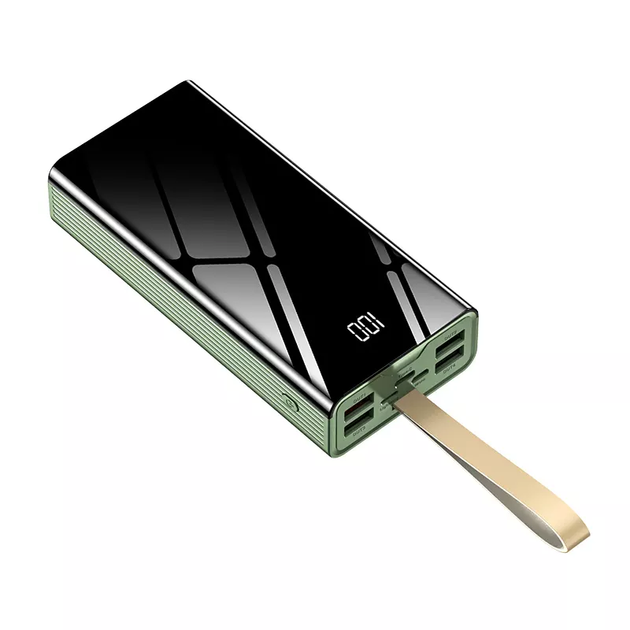 УМБ PowerMe MyCharge3 30000 mAh з вбудованими кабелями та LED ліхтарем - зображення 5