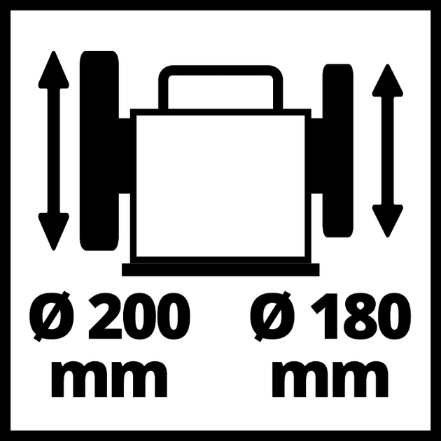 Точильний верстат Einhell TC-WG 200 (4418008) - зображення 10