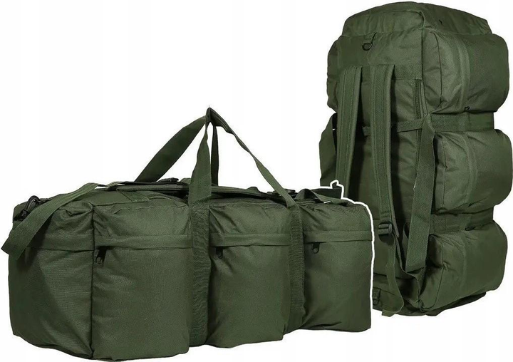 Тактический Рюкзак-Сумка 2в1 Combat Duffle Bag Tap 98л 85 x 34 x 29 см Олива Mil-Tec 13846001 - изображение 1
